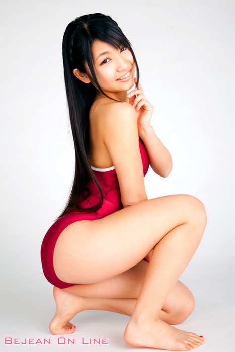 Bejean On Line Photo套图ID1028 201204 School Girls - Rina Nagai性感火红的长发紧身连体吊带