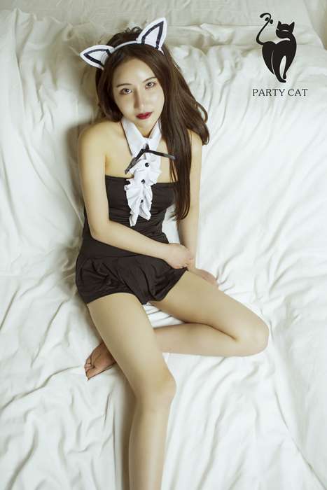 [轰趴猫partycat]ID0012 2017.12.03 第十二刊 文琳 [40P-211M]--性感提示：F杯全身丝袜屁