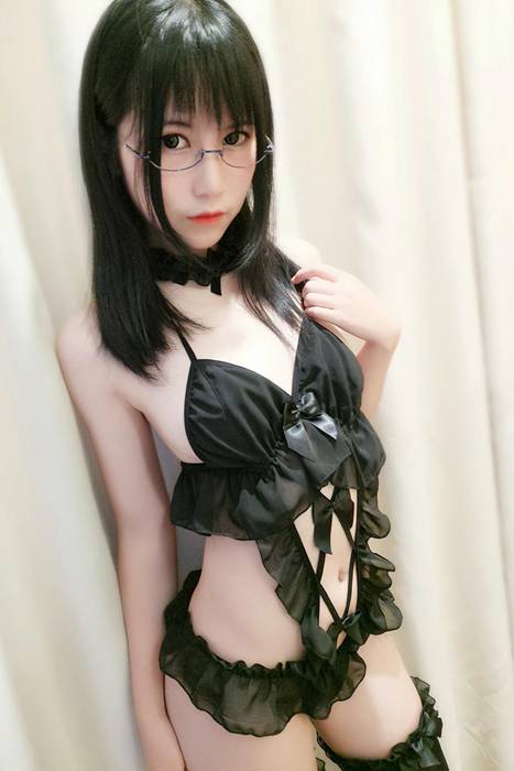 [逐月su]ID0047 黑色_by_逐月su--性感提示：欲罢不能双峰湿身勾引高叉美女红粉佳